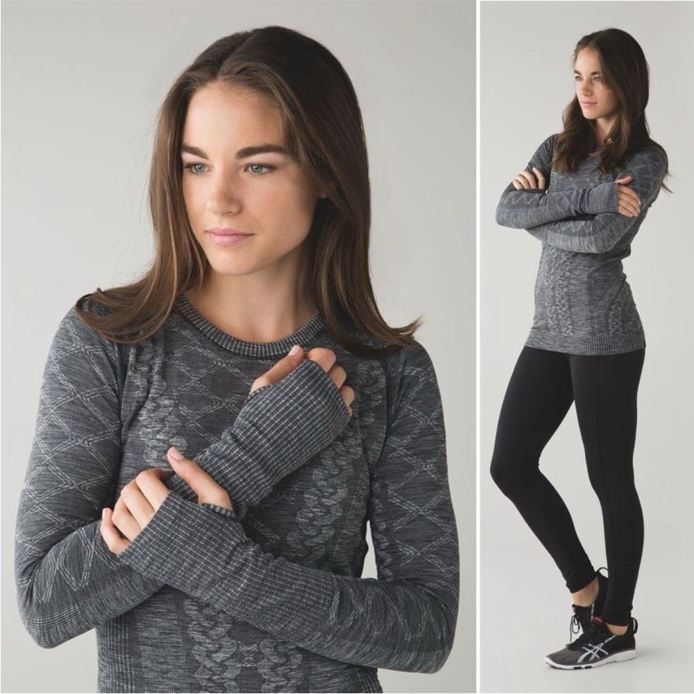 Lululemon Rest Less Pullover in heathered black 6